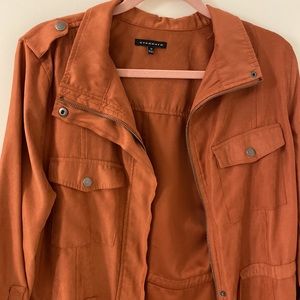 Deep tan utility jacket